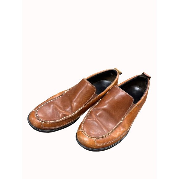 Cole Haan men’s brown leather slip on loafers shoes 13m SKU 6267